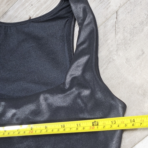 Fabletics Black Anywhere Shine Built-In Bra Tank XS - Picture 2 of 8